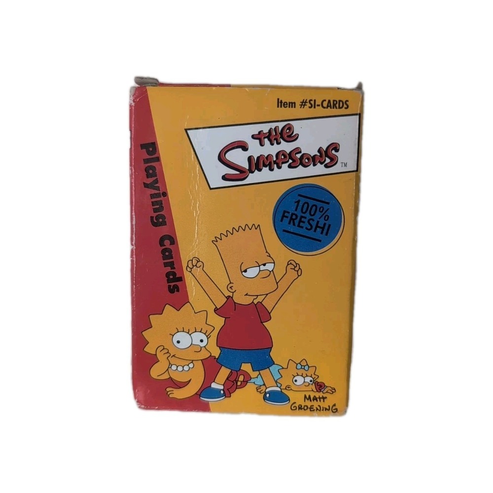 The Simpsons Playing Cards Open Box. #SI-Cards, 2000 Twentieth Century Fox Film
